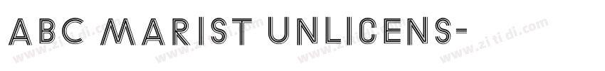 ABC Marist Unlicens字体转换